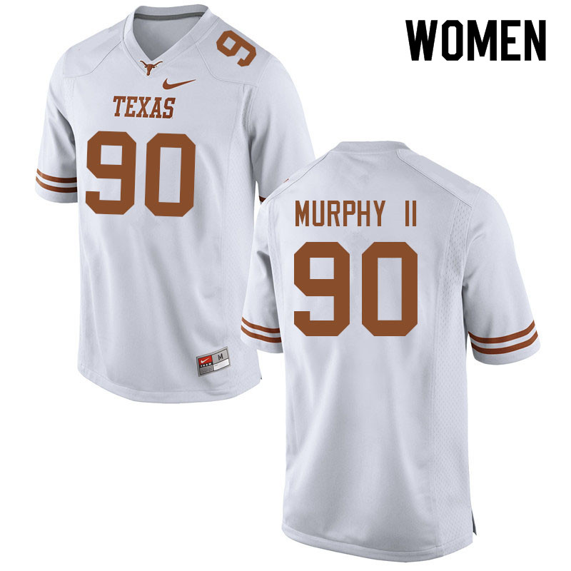 Women #90 Byron Murphy II Texas Longhorns College Football Jerseys Sale-White